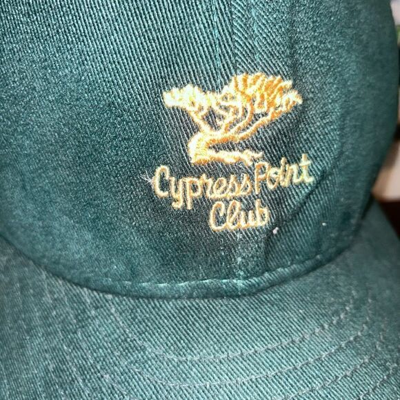 Cypress Point Club Golf Cap Hat Alister MacKenzie sewn Logo 7 5/8 Fitted Green. - Picture 2 of 6